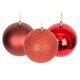 image 1 of 100mm/6Pcs Christmas Baubles Shatterproof Dark Red,Tree Decorations