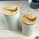 image 2 of The Just Slate Company Pheasant Oak & Ceramic Medium Storage Jar