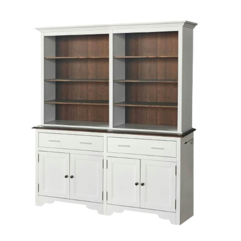 Double White Wooden Dresser