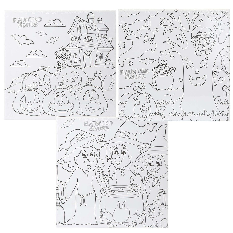 image 1 of vfm-estore Halloween Canvas Craft Accessory - Witch Design, 25cm