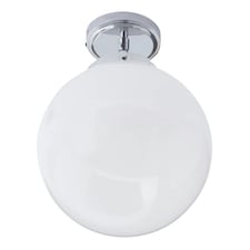 BHS Douro 1 Light Bathroom Ceiling Light | Silver | Chrome | 1