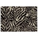 image 1 of Gold Zebra Print Rug | Multi