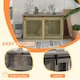 image 5 of PawHut Dog Crate Furniture with Removable Cushion - Walnut Brown