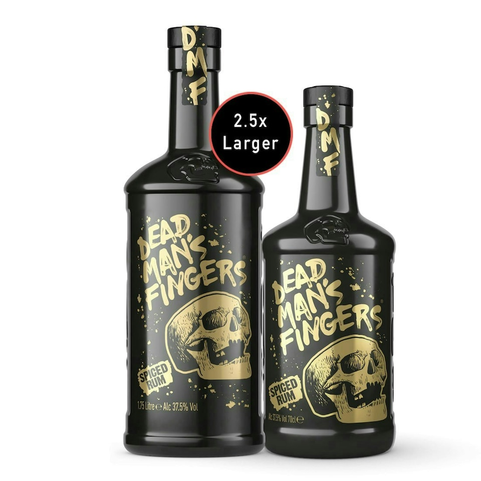 image 1 of Dead Man’s Fingers Spiced Rum Extra Large 1.75 Litre