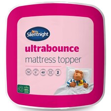 Silentnight Ultrabounce Mattress Topper, Bouncy Filling, Hypoallergenic, 2.5 cm Thick,King