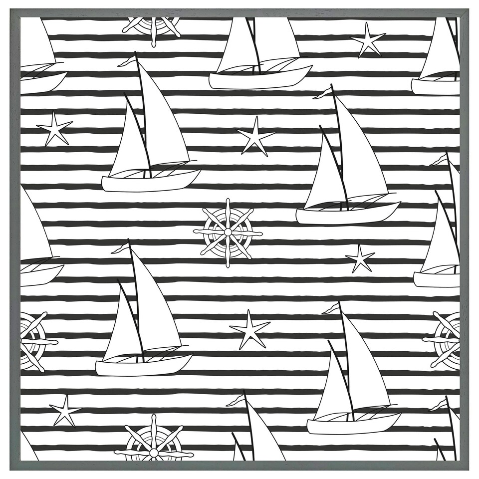 image 1 of Sailboats (Picture Frame) White | M