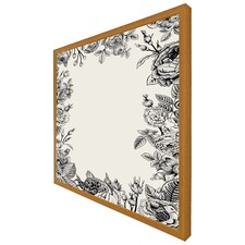 Hand drawn roses (Picture Frame) Brown | Oak | S