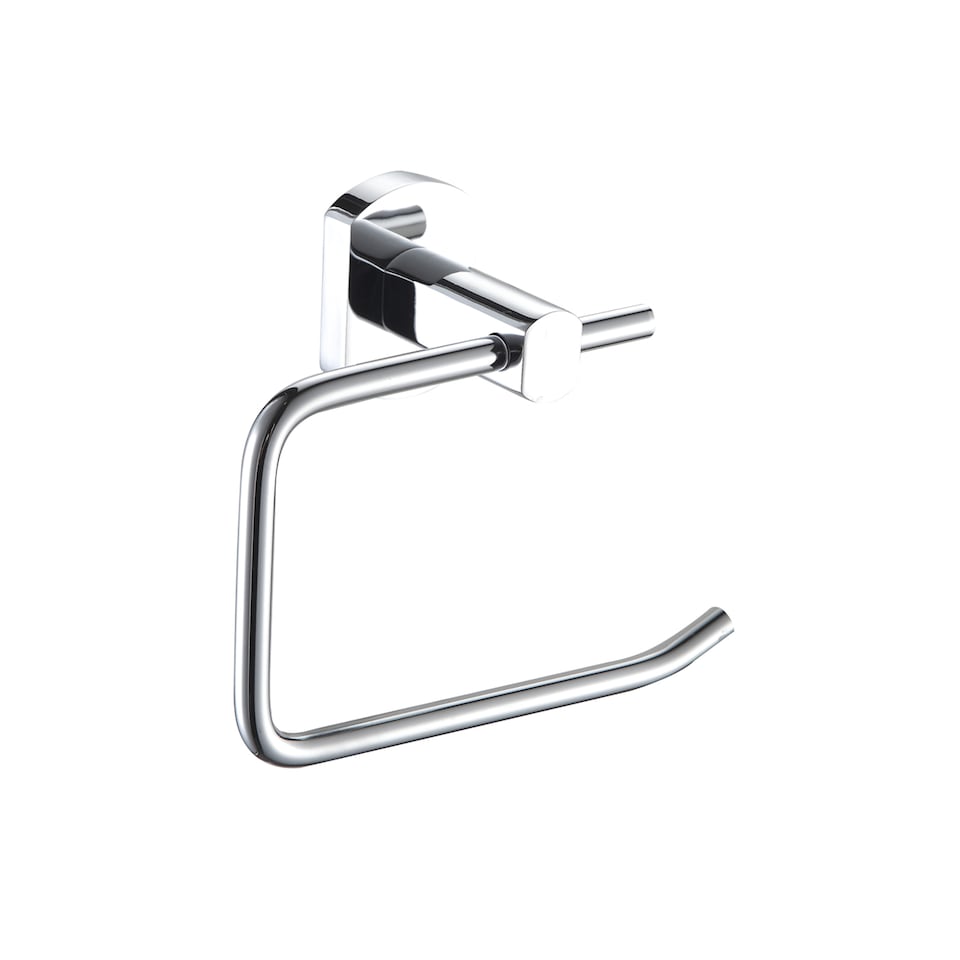 image 1 of Showerdrape Admiralty Chrome Stainless Steel Wall Mounted Toilet Roll Holder | Silver | 1