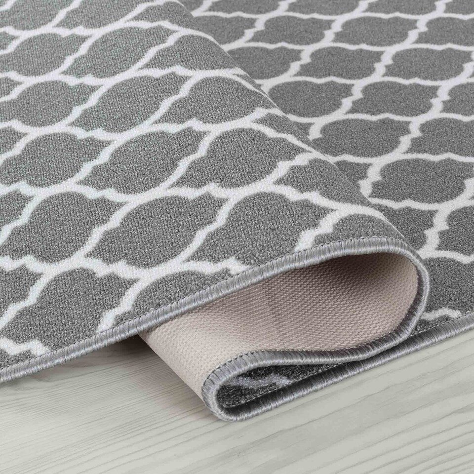 image 1 of Machine Washable Trellis Design Anti Slip Doormats - Runners