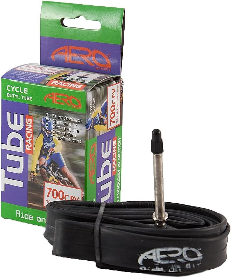 Aero Sport Bike Butyl Racing Presta Inner Tube 700 x 18/25c Long 60mm Valve