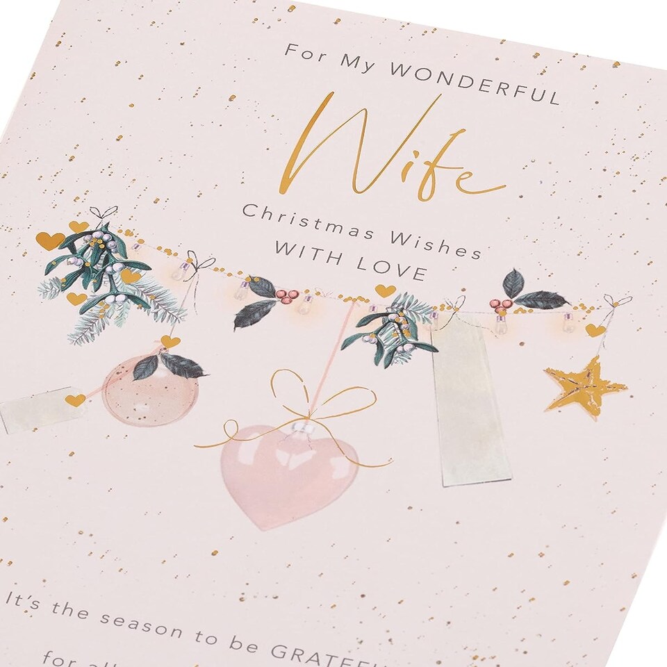 image 1 of Light Design Wife Christmas Card