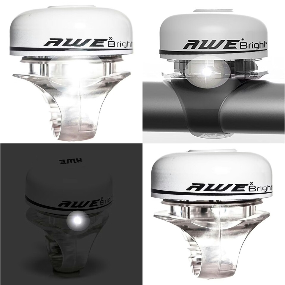 image 1 of AWE AWEBright LED Light White Bike Bell