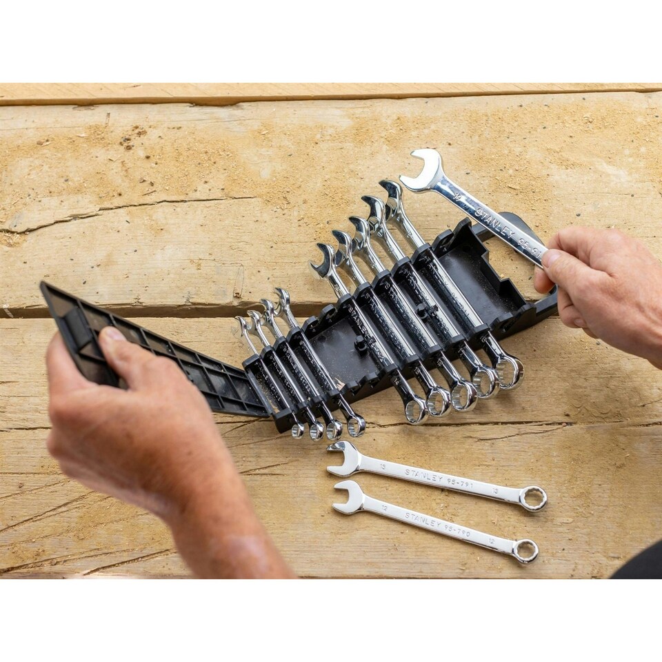 image 1 of Stanley Hand Tools Combination Wrench Set, 12 Piece - Multi Colour - One Size