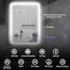 image 3 of HOMCOM 500 x 700 mm Backlit Illuminated Bathroom Mirror with LED Lights and Bluetooth, Wall Mounted Vanity Mirror with 3 Colours Dimmable, Anti-Fog, Memory Function, Touch Switch, IP44