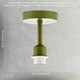 image 7 of Traditional Olive Green Ceiling Light Fitting to Hold Lamp Shades