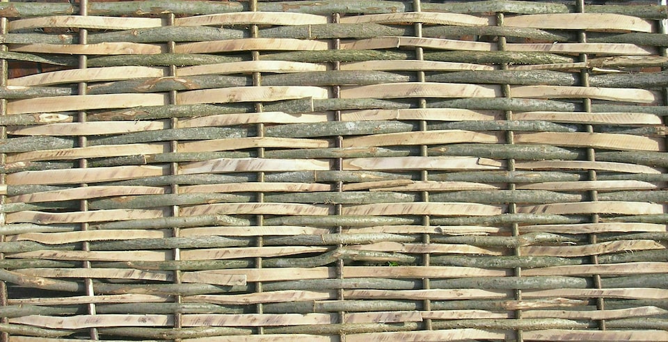 image 1 of Primrose Split Hazel Hurdle Fence Panel Natural Handwoven Weave 6ft x 6ft