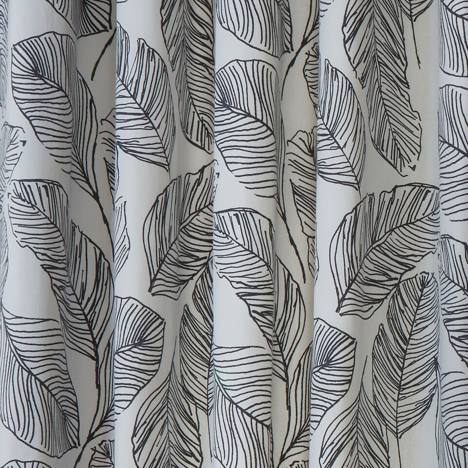 image 1 of Fusion Matteo Eyelet Curtains Black