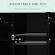 image 5 of kleankin LED Bathroom Mirror Cabinet with Shelves Wall Mount High Gloss Black