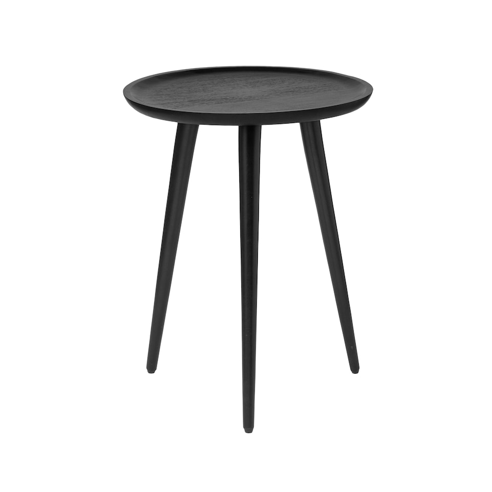 image 1 of Electra Round Solid Mango Wood Side Table for Living Room Bedroom