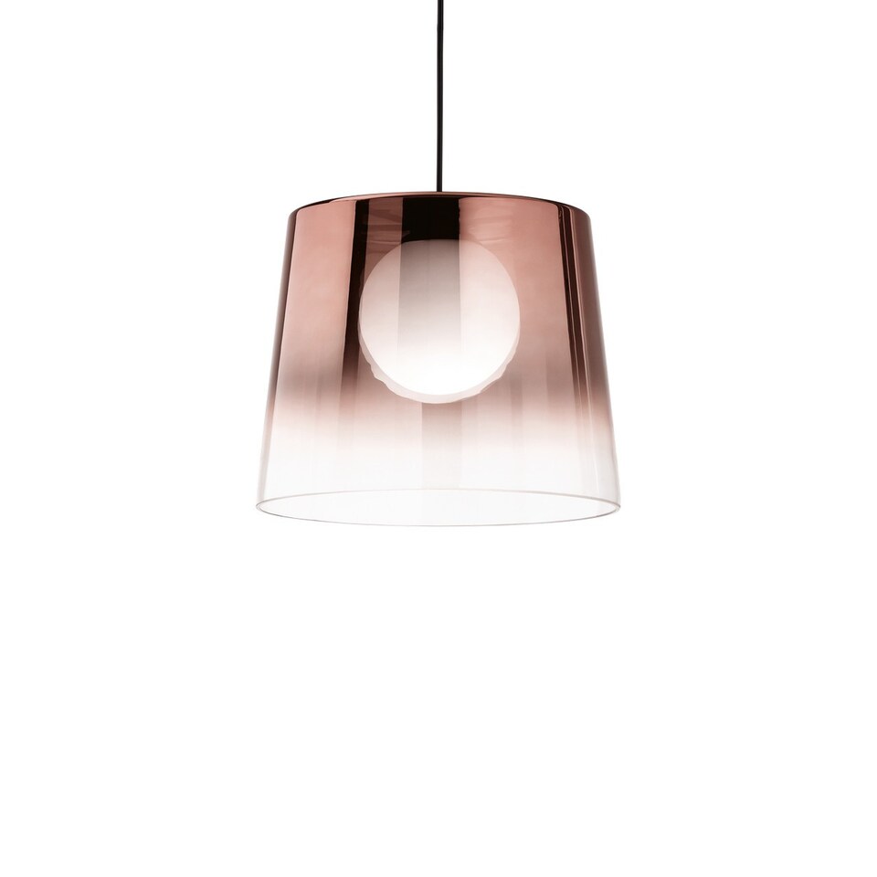 Fade Dome Pendant Ceiling Light Glass Copper Shade