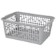 image 3 of 3 x Multipurpose Plastic Handy Storage Basket Cool Grey For Organisation