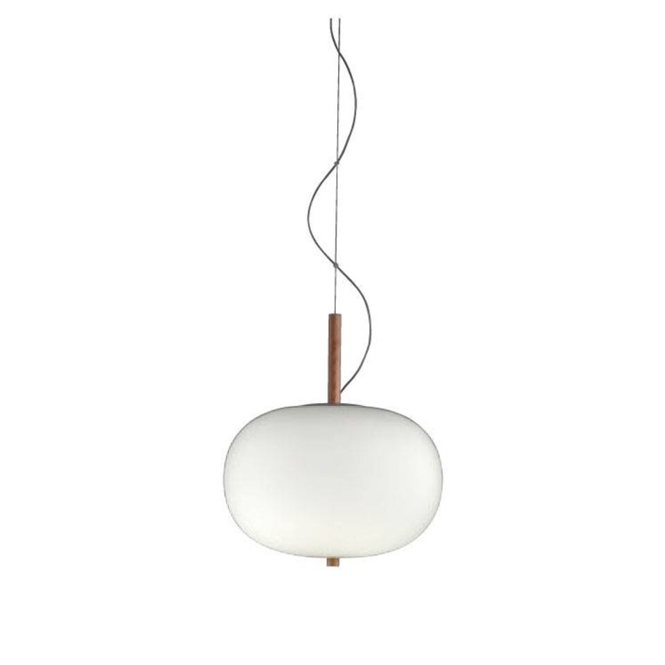 Ilargi LED Globe Ceiling Pendant Matt White Light Ash 1-10V Dimming 39.5cm 1880lm 2700K