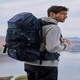 image 1 of Mountain Warehouse 65L Large Backpack Rucksack Travelling Backpacking Camping Blue | Navy