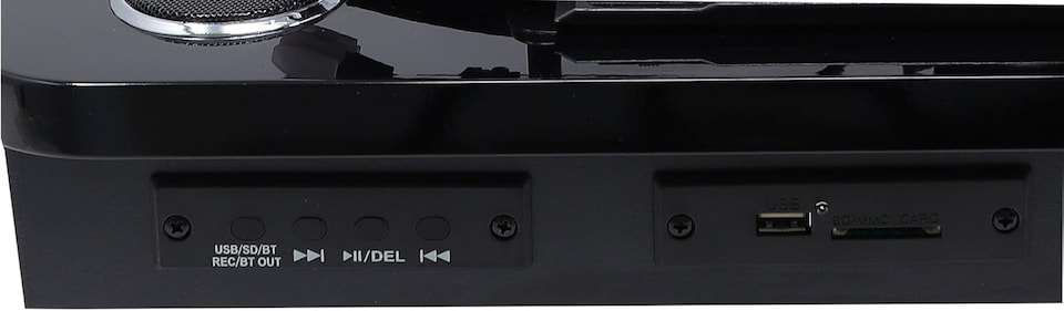 image 1 of Lightwood Vinyl Record Player With Stereo Speakers - Bluetooth Send & Receive - USB & SD Recording - AUX IN & RCA Out