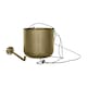 image 2 of Kew Hanging Large Planter with Hook - Metal - L17 x W17 x H15.5 cm - Matt Brass Copper