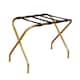 image 1 of Harbour Housewares Folding Metal Luggage Rack - Gold | Gold | Gold