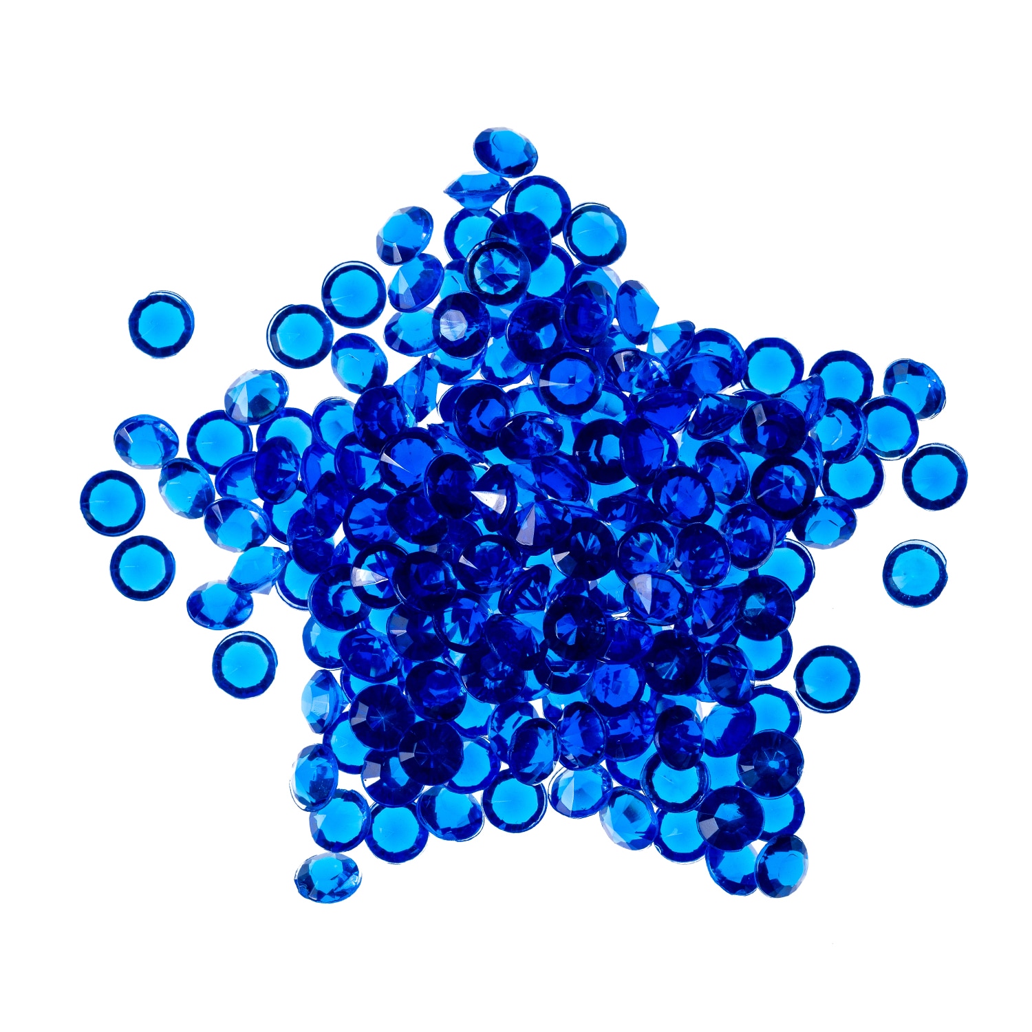 Neel Blue Acrylic Rhinestone Table Confetti, Table Scatters - 6000pcs in Royal