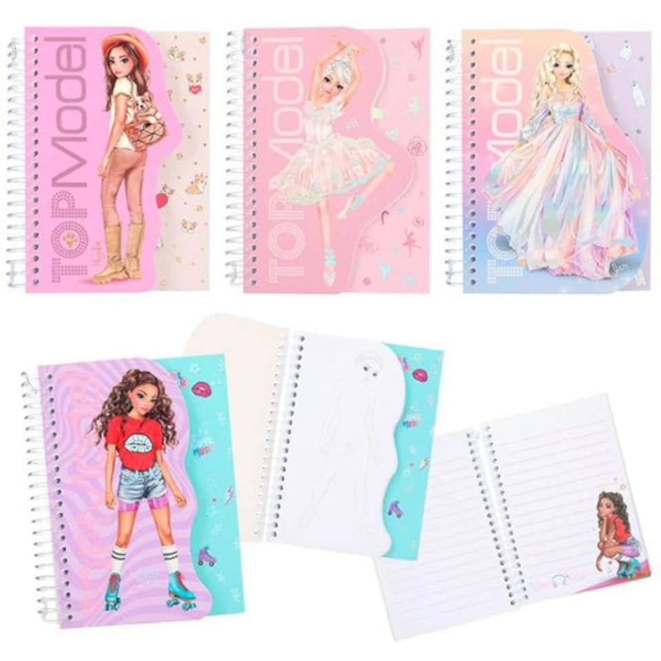 Topmodel Spiral Notebook (Styles Vary, One Supplied) Tesco Groceries