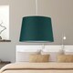 image 6 of Set of 2 Dark Green 28cm Tapered Cylinder Pendant or Lamp Shades Green