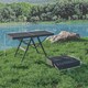 image 7 of Outsunny 3 ft Folding Camping Table w/ Adjustable Heights & Mesh Desktop 