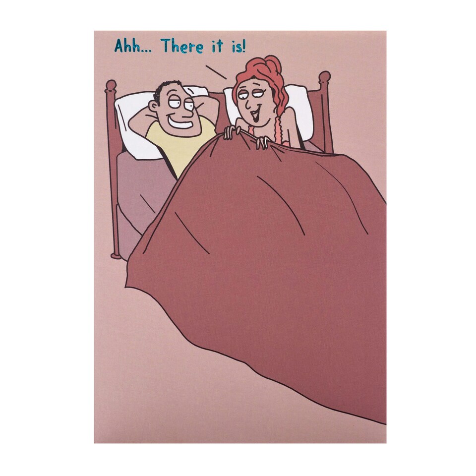 image 1 of Humour Birthday Card - Couple In Bed