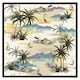 image 2 of Palm & sailboats (Picture Frame) Brown | M