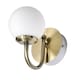 image 2 of Set of 2 Victoria - Antique Brass Globe Bathroom Wall Lights