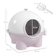 image 4 of PawHut Large Cat Litter Box w/ Scoop, Front Entrance, 53 x 51 x 48cm - Pink