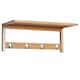 image 6 of HOMCOM Hallway Wall Mounted Shelf Clothes Rack Hanging Coat Hooks Storage
