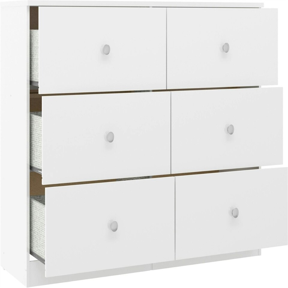 image 1 of Denver 6 Drawer Chest Grey