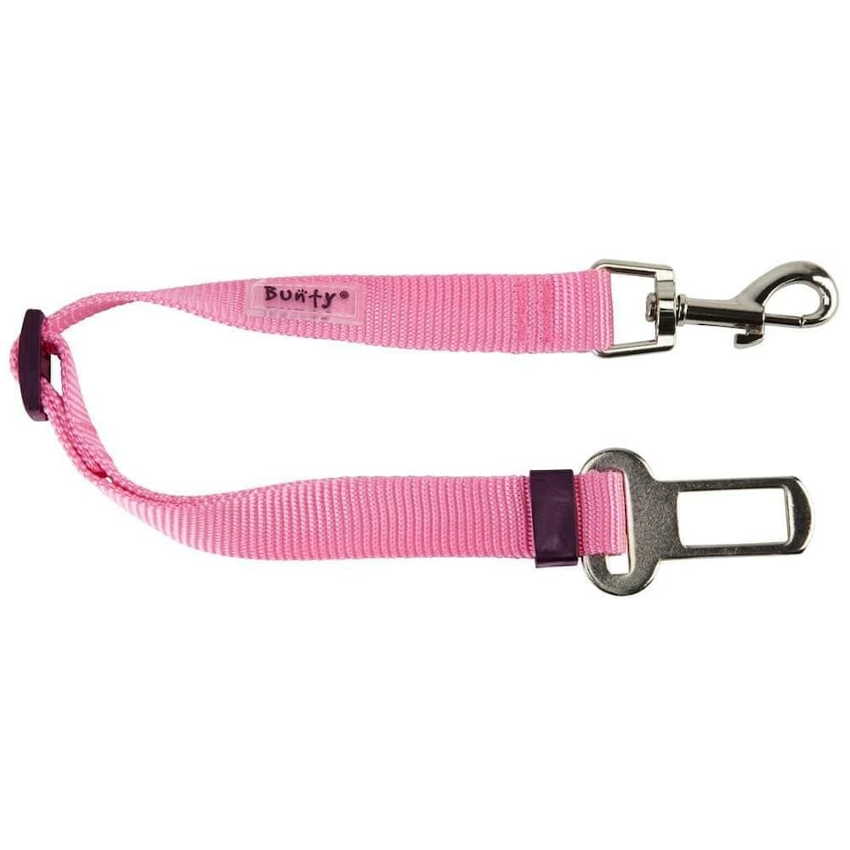 image 1 of Dog & Cat Seat Belt Safety Travel Restraint, Harness Clip For Car Van Lead Red