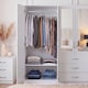 image 9 of Vida Designs Riano 6 Door 3 Drawer XX-Large Mirrored Wardrobe, White