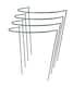 image 1 of Garden Plant Support Connecting Interlocking Metal Hoops (30cm x 45cm) - Pack of 4