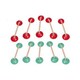 image 1 of Precision Speed Agility Cones Set - Blue/Red - One Size