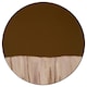 image 1 of Interiors by Premier Petrified Wood Tile Large Round Mirror Gold