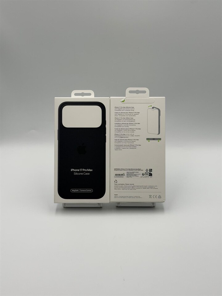 image 1 of Apple Silicone Case with MagSafe for iPhone 17 Pro Max 6.9 Black A3560 - MGFR4ZM/A
