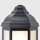 image 4 of ValueLights Kayleigh Black PIR Motion Sensor Outdoor Wall Light & Cool White LED Bulb | Black