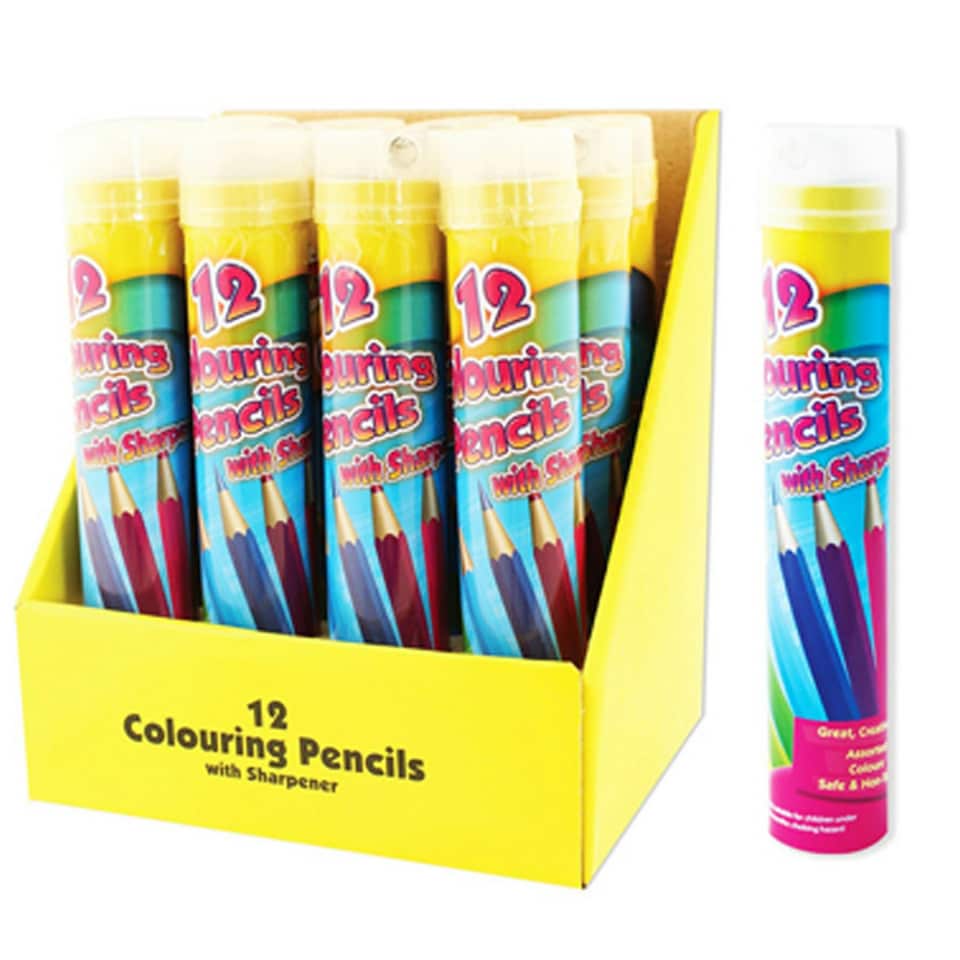 ArtBox Full Size 12 Colouring Pencils And Sharpener - Multicoloured - One Size