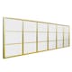 image 8 of The Fenestra - Gold Modern Window Leaner / Wall Mirror 69" X 33" (174CM X 85CM) Gold