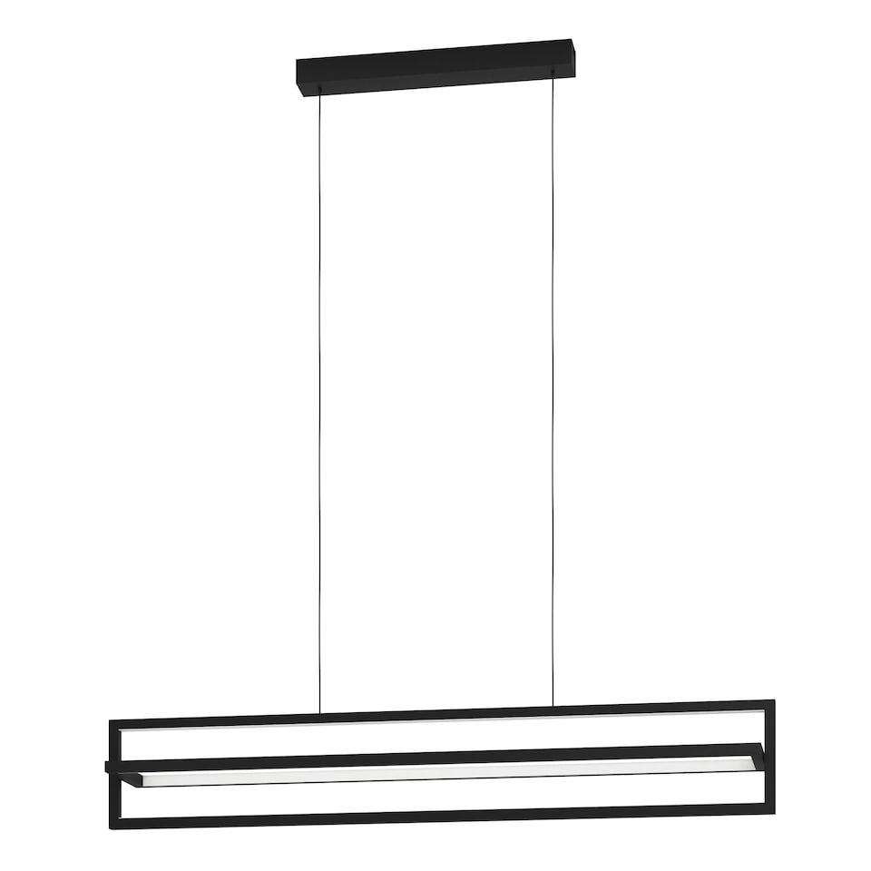 image 1 of EGLO Siberia Modern Black Steel LED Pendant Light WBS Black
